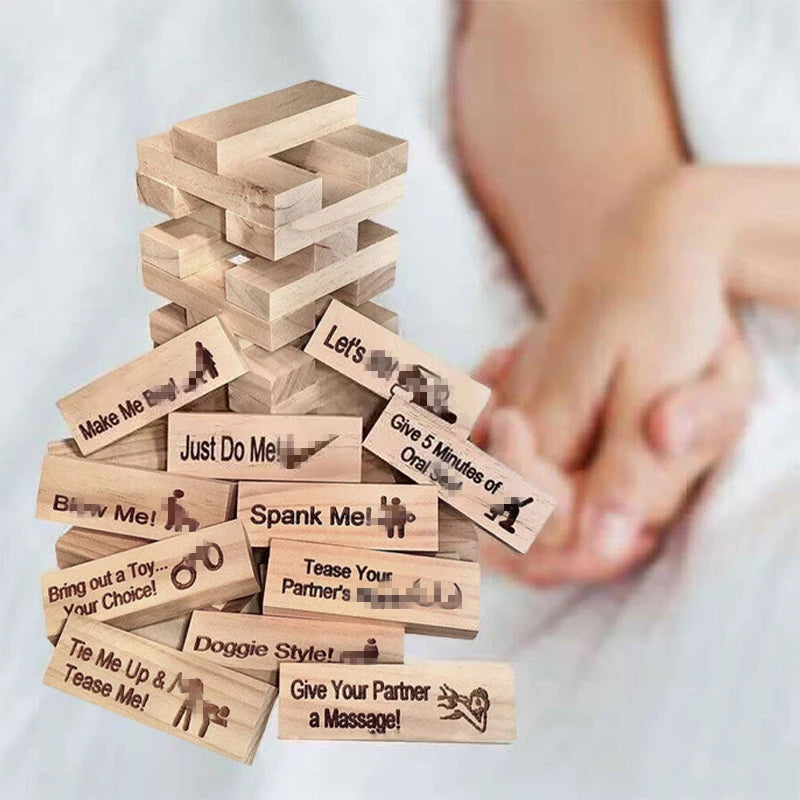 48PCS Block Tower Game Couple Activities Date Night Ideas