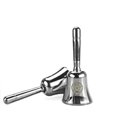 Triple Moon Lotus Triquetra Brass Bells