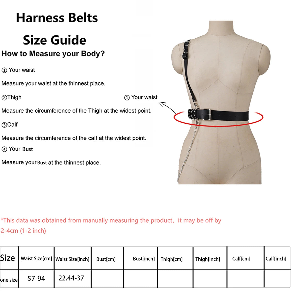 Women Fashion Harness Waist Belt