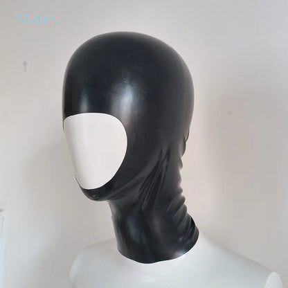 Short Style Latex Full Head Hood