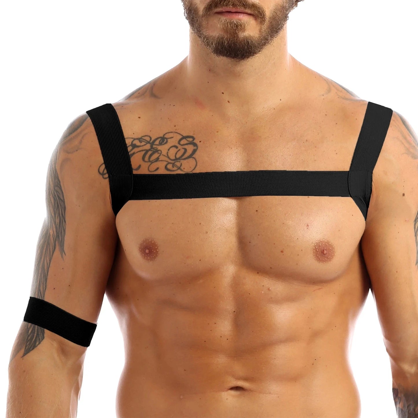 Sexy Men Leather Chest Harness