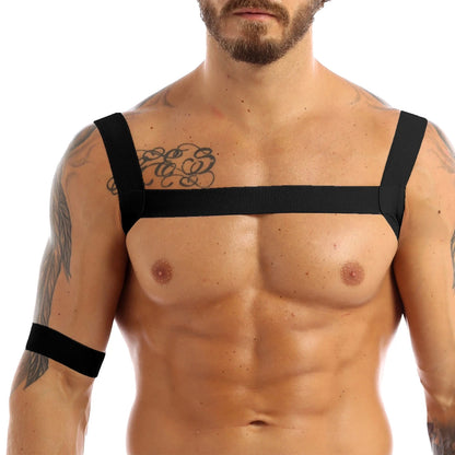 Sexy Men Leather Chest Harness