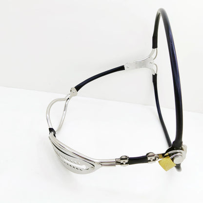 Female Chastity Belt Stainless Steel Invisible Underwear Belt Lockable Pants with Defecation Hole Underwear Bondage BDSM