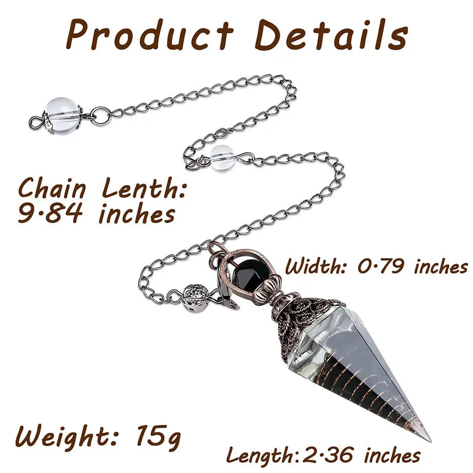 Resin Crystal Pendulums for Dowsing Divination