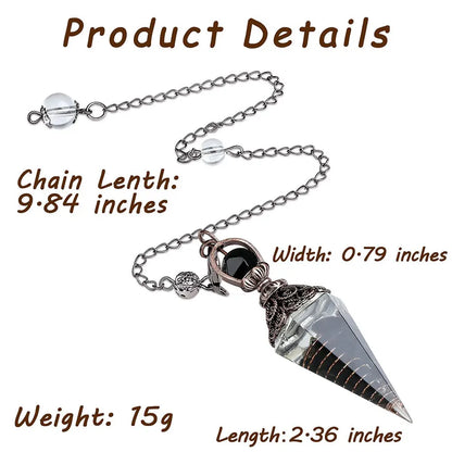 Resin Crystal Pendulums for Dowsing Divination