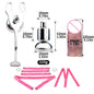 Flat Chastity Cage Device w/ Silicone Dildo