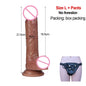 Silicone Real Big Thick Strap on Penis Foreskin Dick Anal Dildo
