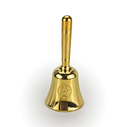 Triple Moon Lotus Triquetra Brass Bells