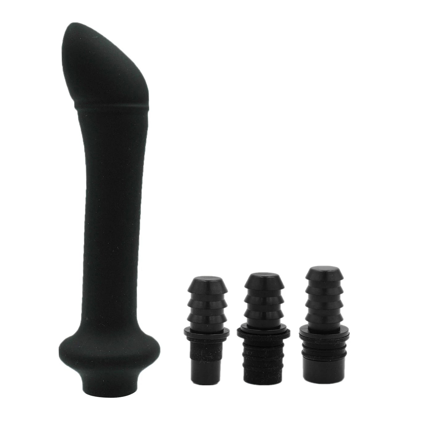 1 Pc Threaded Silicone Fascia Gun Massage Head With 3 Sizes Of Connectors, 12-13mm/15-16mm/18-19mm
