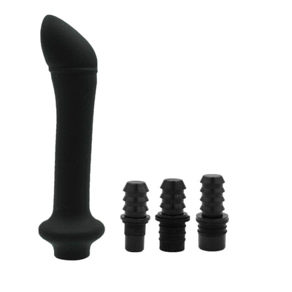1 Pc Threaded Silicone Fascia Gun Massage Head With 3 Sizes Of Connectors, 12-13mm/15-16mm/18-19mm
