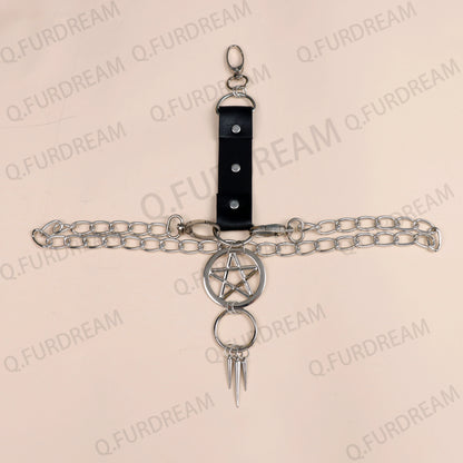 Pentagram Leg Chain Harness