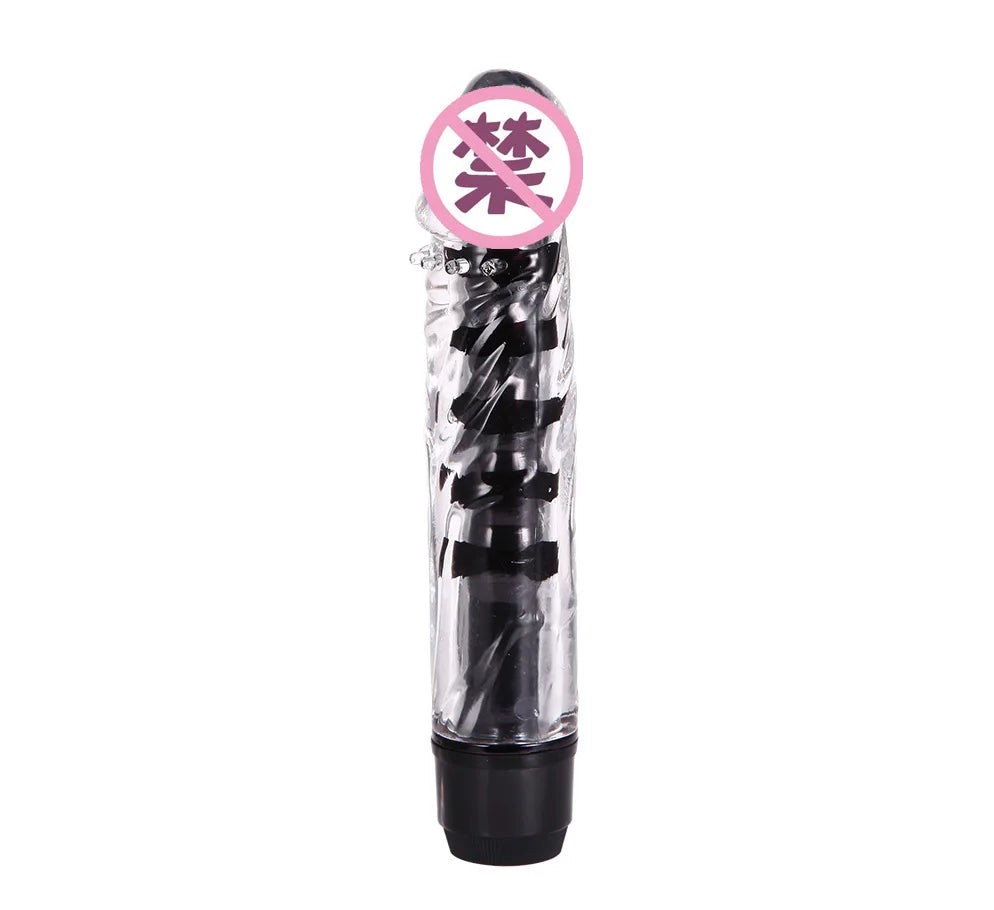Jelly Vibrating Dildo with Thorn Dragon Beard