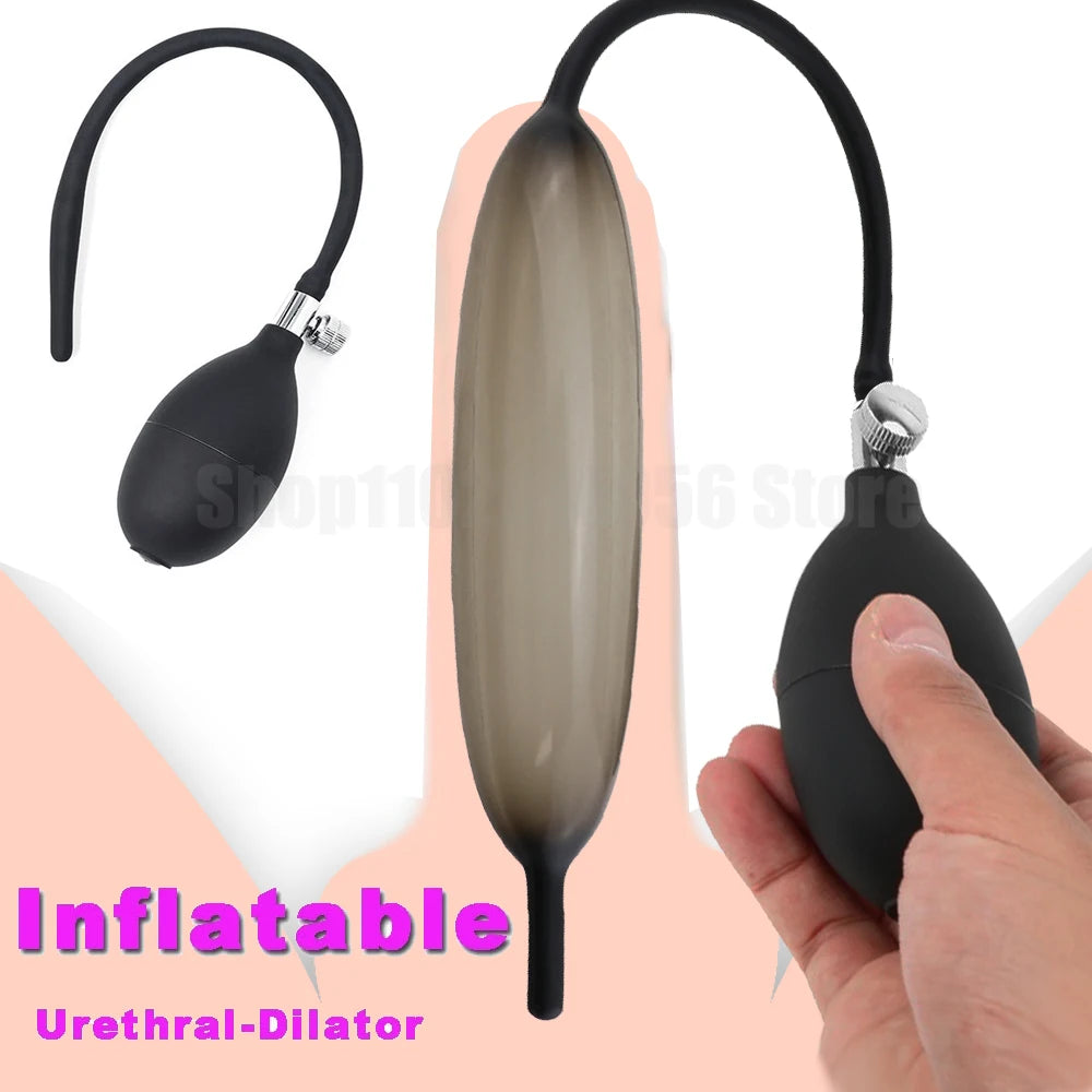 Dilator Inflatable Penis Plug Male Massage Sex Toy