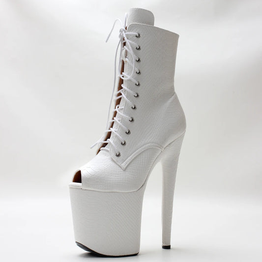 Gothic Fetish  Stripper  High Heel Ankle Boots