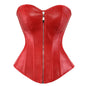 caudatus Ladies Faux Leather Corsets w/ zipper