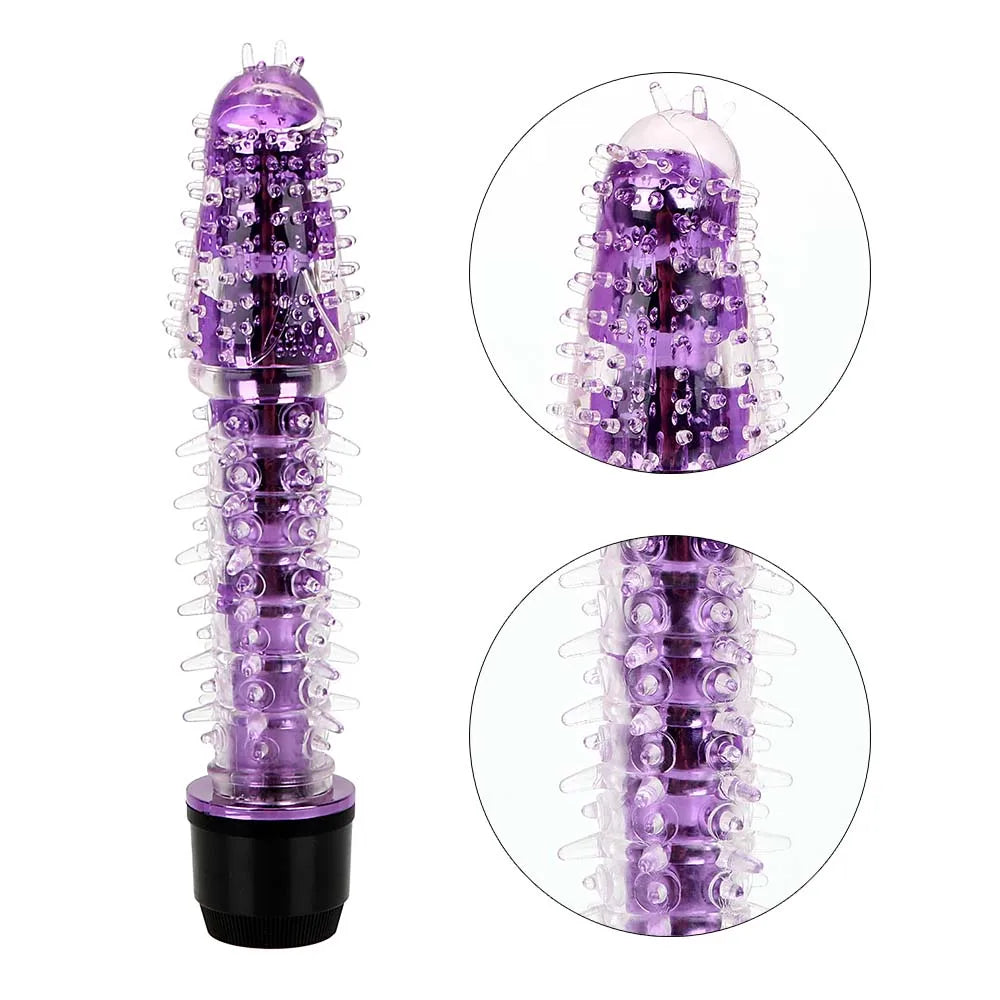 Jelly Vibrating Dildo with Thorn Dragon Beard