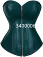 caudatus Ladies Faux Leather Corsets w/ zipper