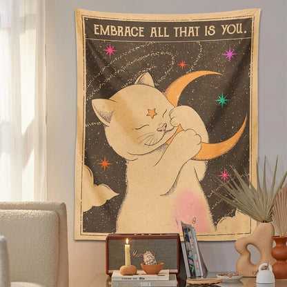 Tarot Cat Tapestry