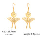 Skyrim Moon Sun Butterfly Drop Earrings