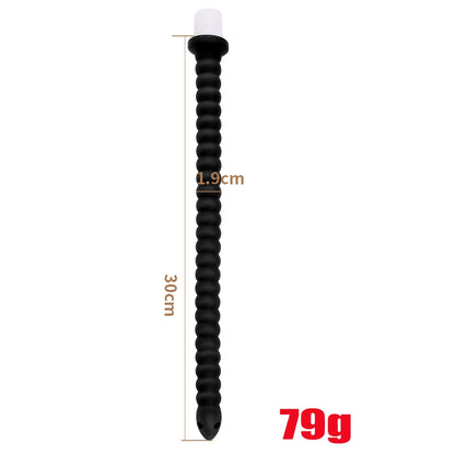 Long Anal Plug Silicone Enema Deep Butt Plug W/ Faucet Attachment