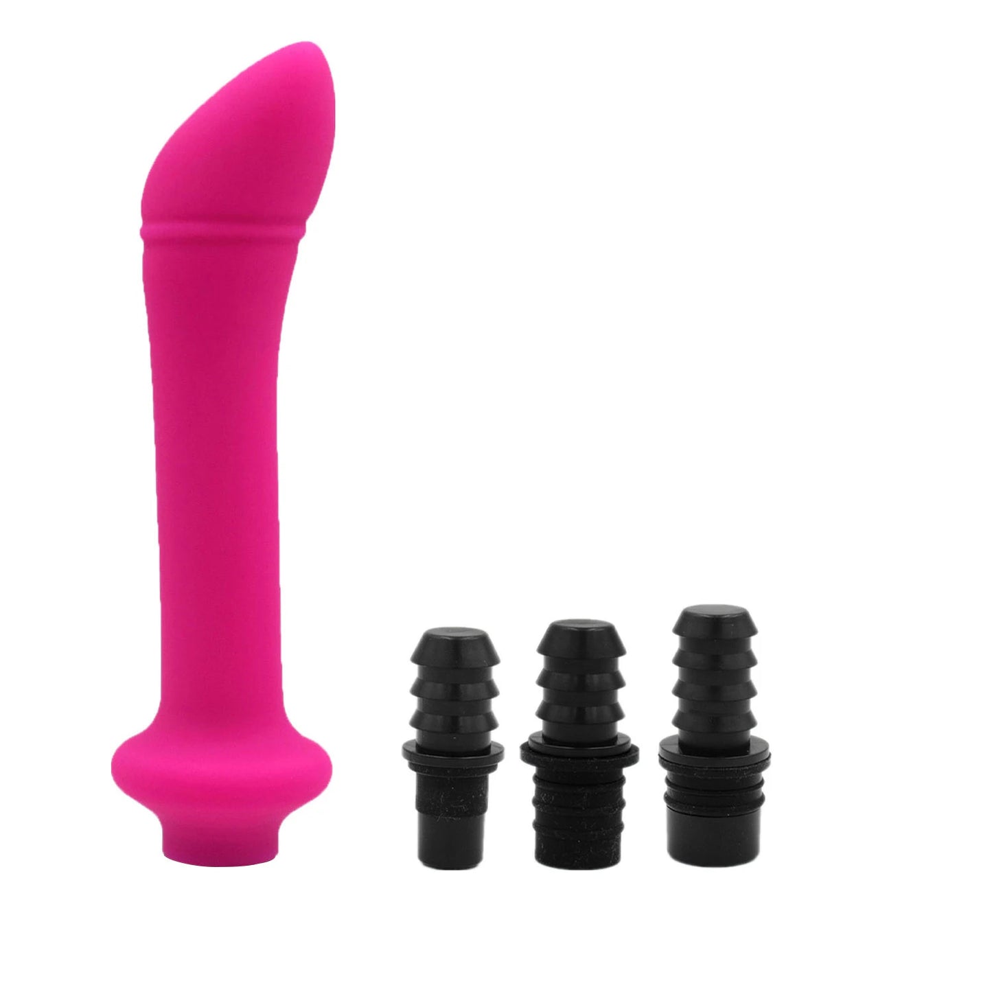 1 Pc Threaded Silicone Fascia Gun Massage Head With 3 Sizes Of Connectors, 12-13mm/15-16mm/18-19mm