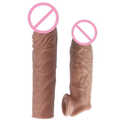 Silicone Realistic Penis Sleeve Extender