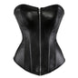 caudatus Ladies Faux Leather Corsets w/ zipper