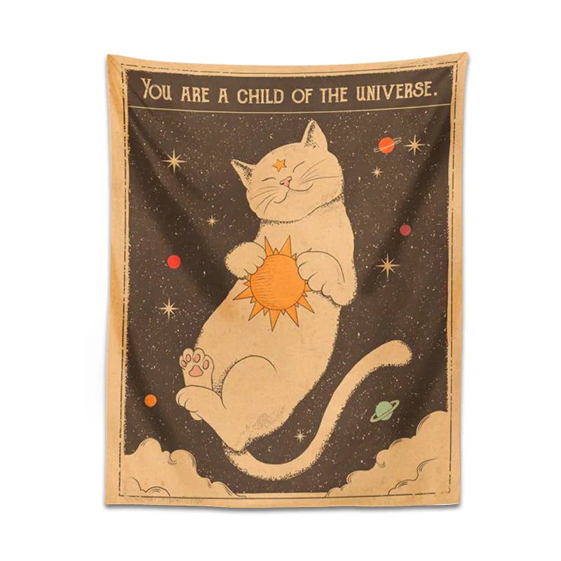 Tarot Cat Tapestry