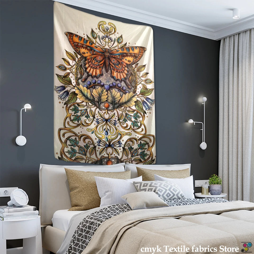 Psychedelic Butterfly Tarot Tapestry