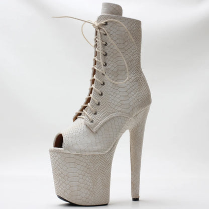 Gothic Fetish  Stripper  High Heel Ankle Boots