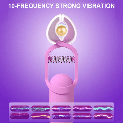 10 Speed Vibrating Nipple Clamp