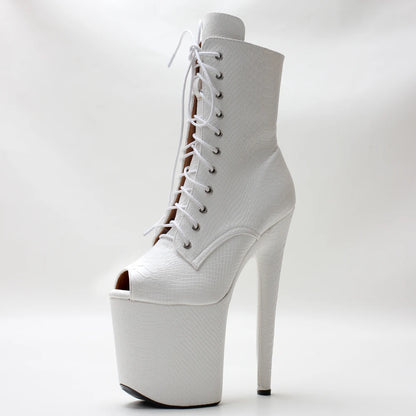 Gothic Fetish  Stripper  High Heel Ankle Boots