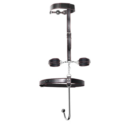 VaHppy Sex Toy Set Anal Hooks Mouth Gag Handcuffs