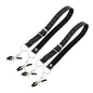 Black Leather Strap Harness w/Nipple Clamps/ Labia Clips