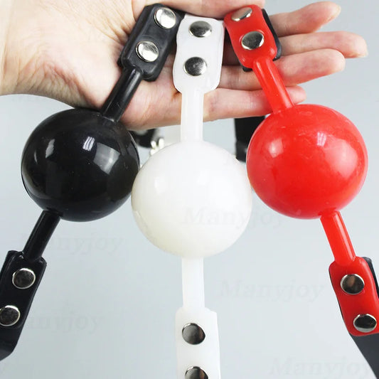 Solid Silicone Mouth Gag Ball