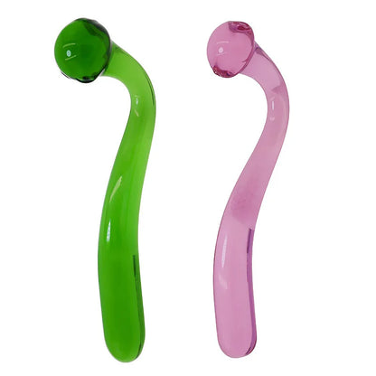 2 Colors Pyrex Glass Dildos