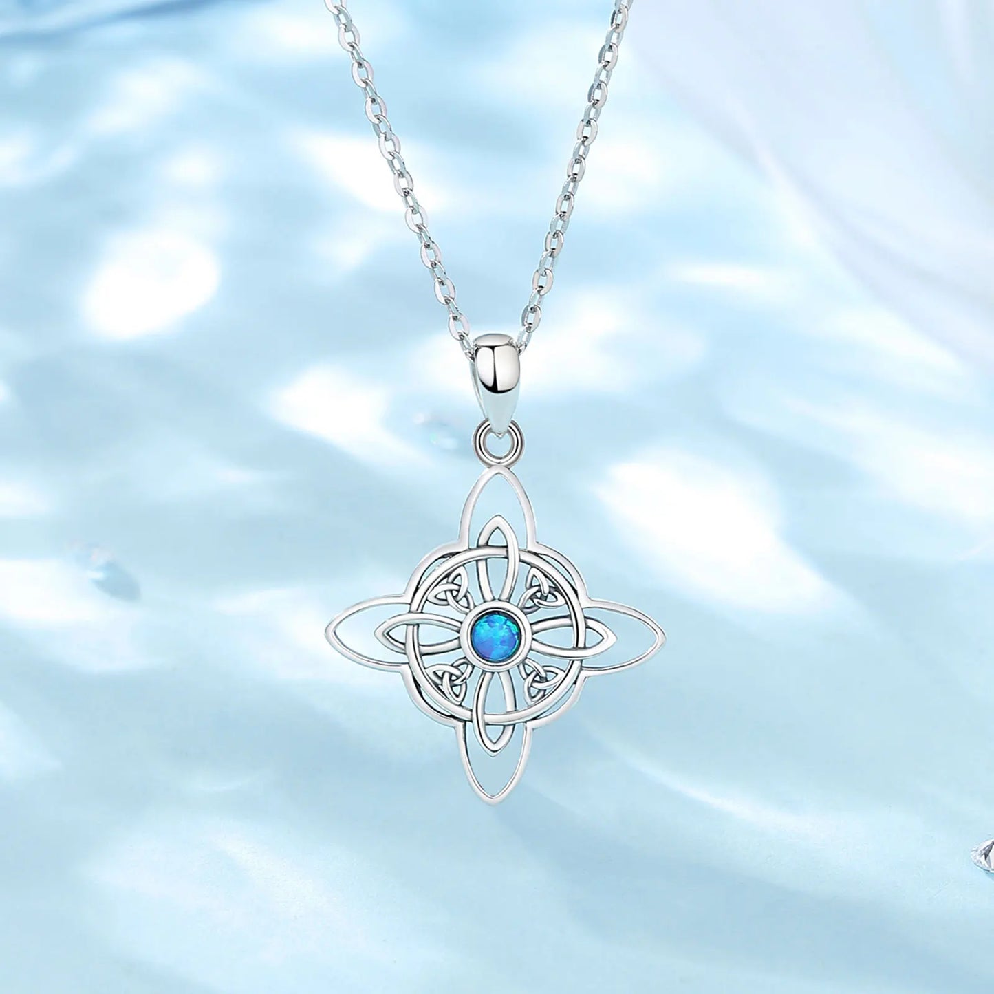 Eudora Celtic Knot Geometry Necklace