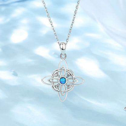 Eudora Celtic Knot Geometry Necklace