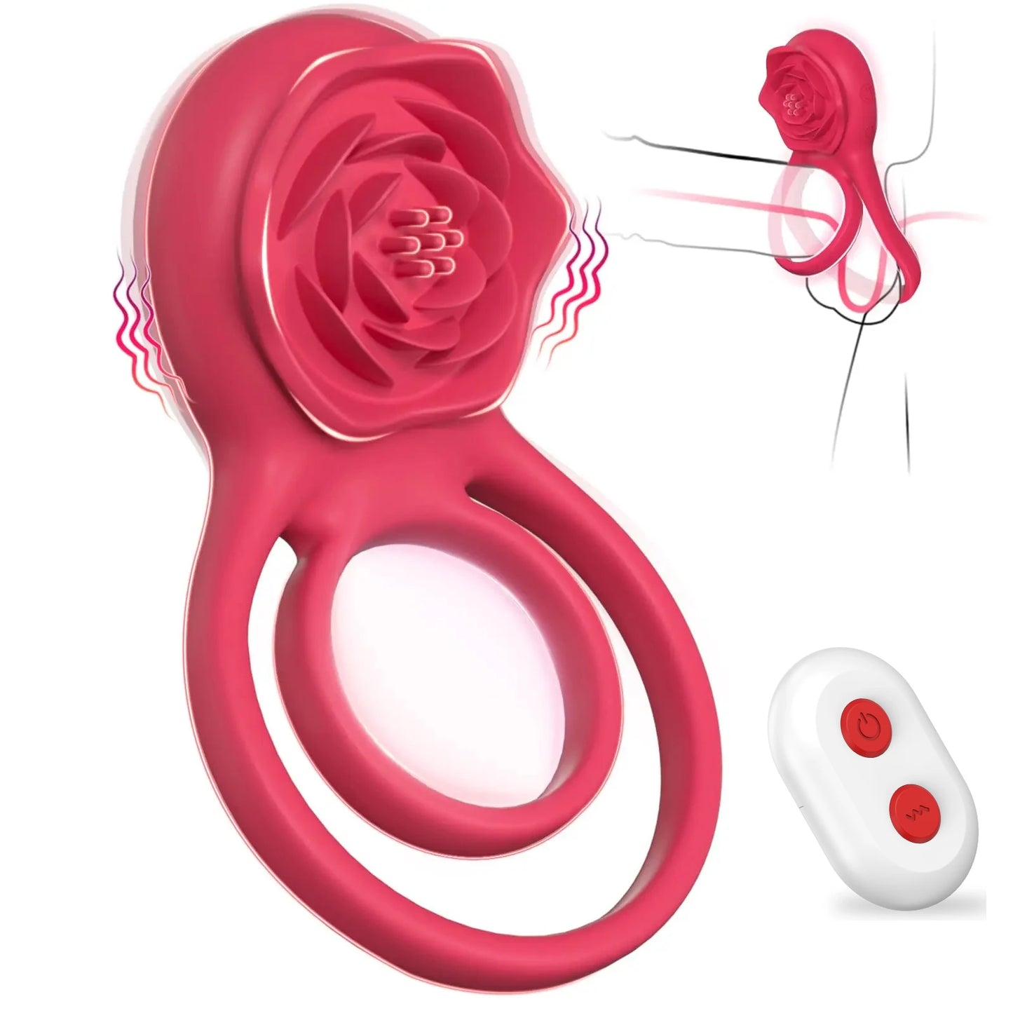 Cockring Couple Vibrator with Dual Motor