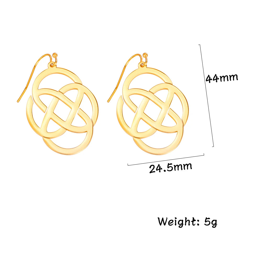 Triquetra Celtics Trinity Knot Earrings