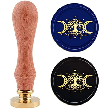 Triple Moon Goddess Sealing Stamp,
