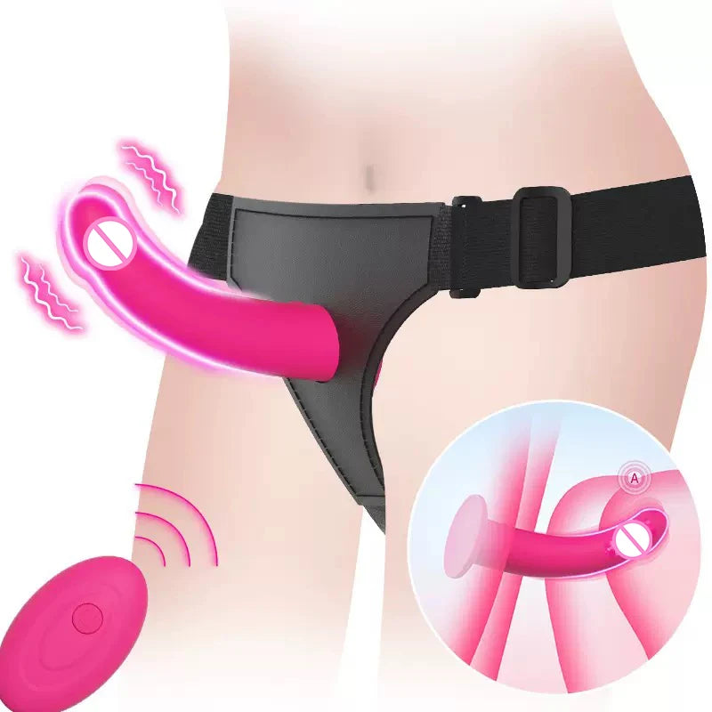 Adjustable Harness Vibrator with 10 Vibration Modes