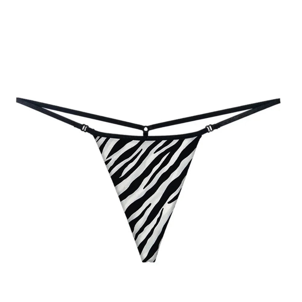 Sexy Printed Cotton Woman Thongs