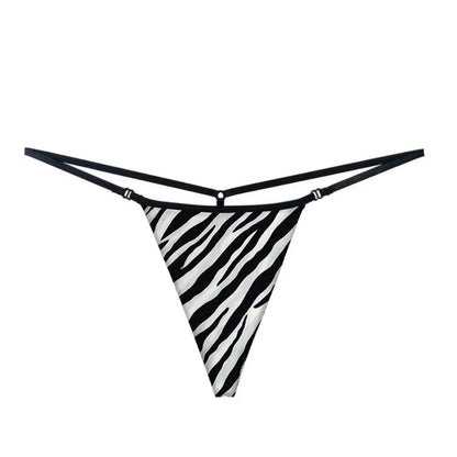 Sexy Printed Cotton Woman Thongs