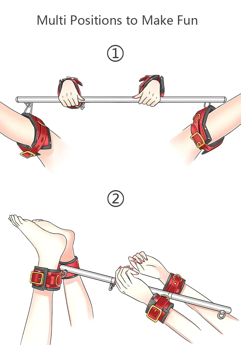 Stainless Steel PU Leather Spreader Bar