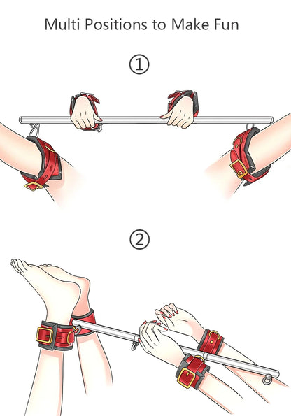 Stainless Steel PU Leather Spreader Bar