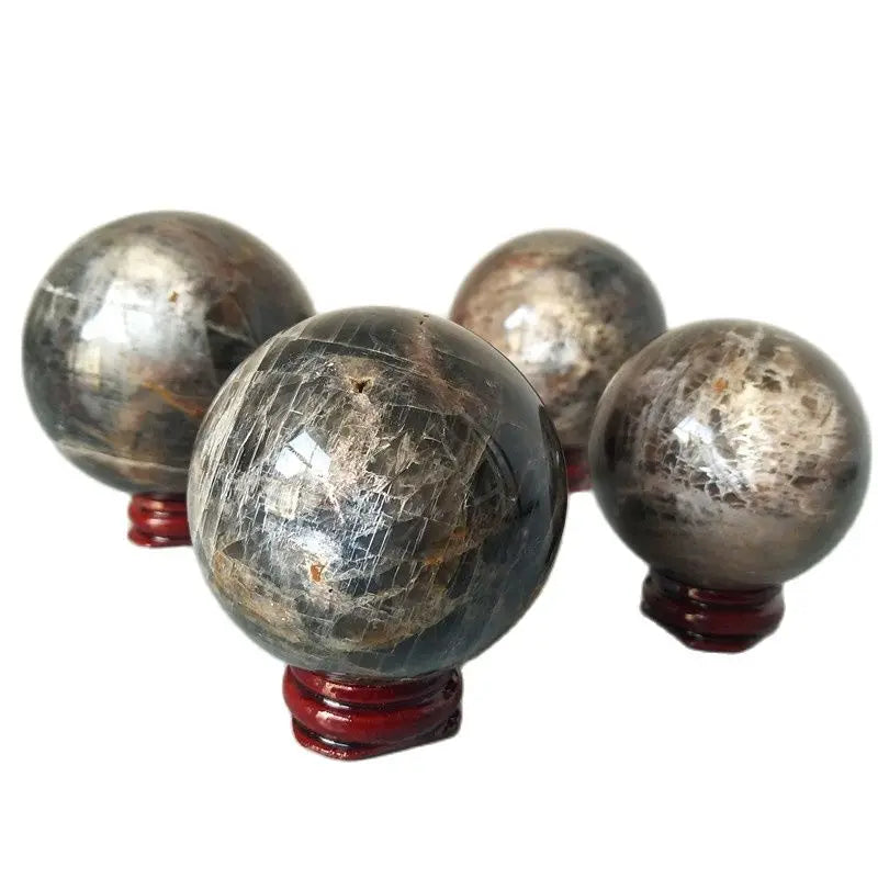 Natural Gray Moonstone Crystal Sphere