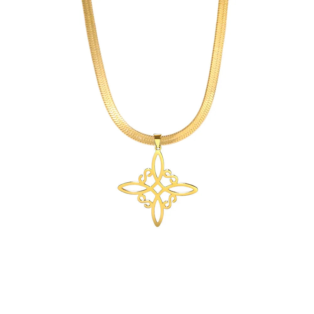 Vintage Witch Knot Necklace