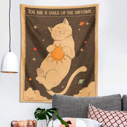 Tarot Cat Tapestry