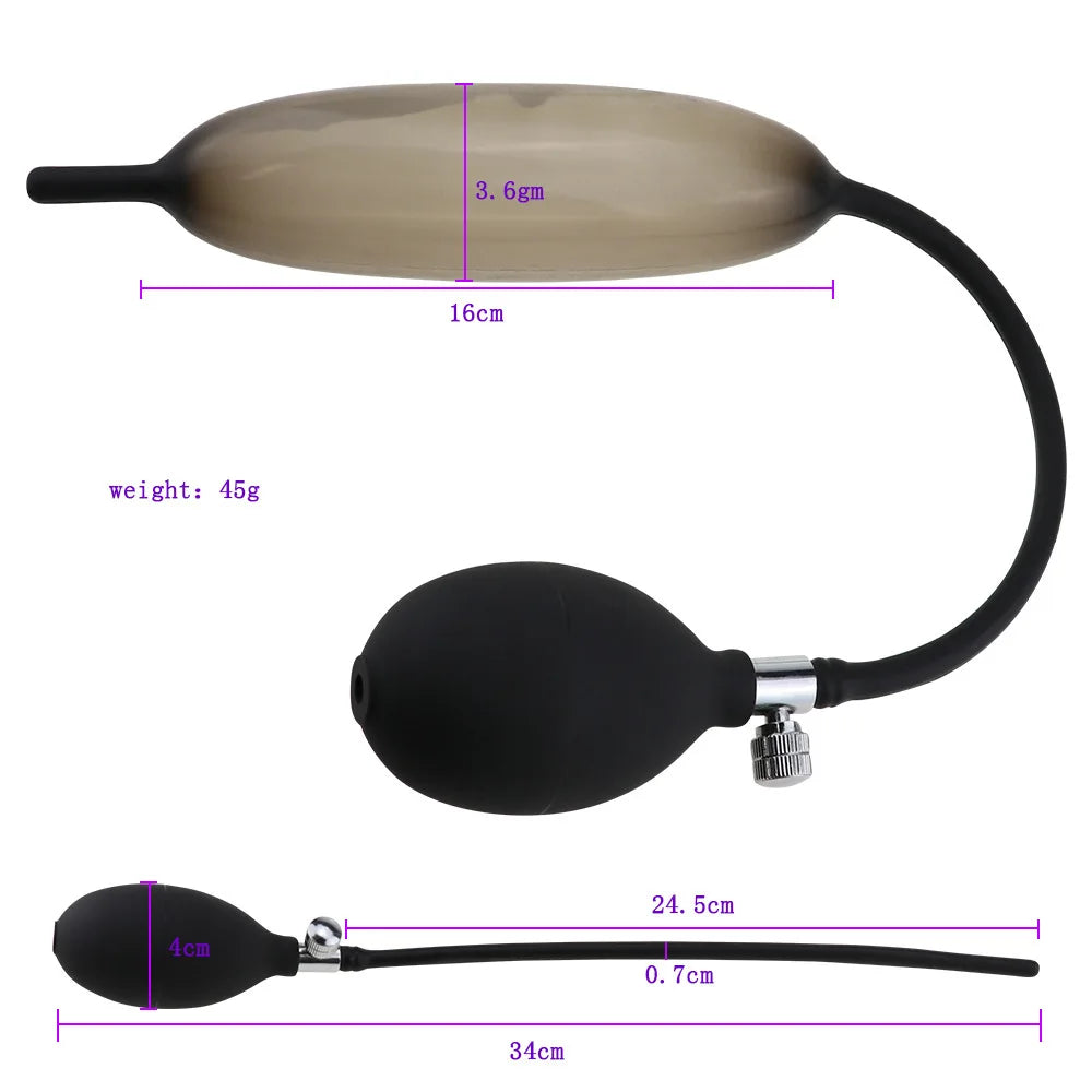 Dilator Inflatable Penis Plug Male Massage Sex Toy